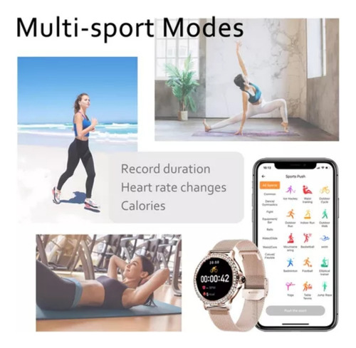Reloj Inteligente Mujer, Smartwatch, Llamada, Asistente Voz