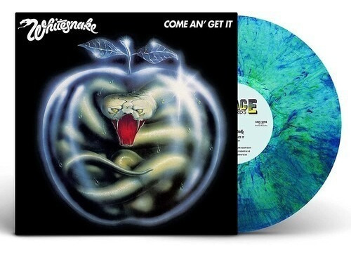 Lp Come An Get It clear With Metallic Blue And Green Swirl