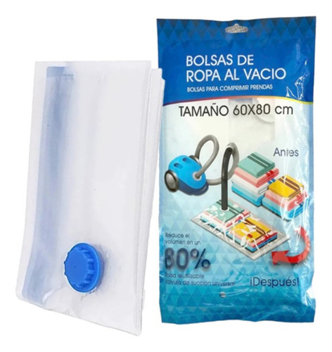 Bolsa Al Vacío Guarda Ropa Aspirable Hermetica X3 60x80 Zztt