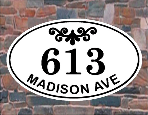 Carvature House Numbers And Street Name, Placa De Núme...