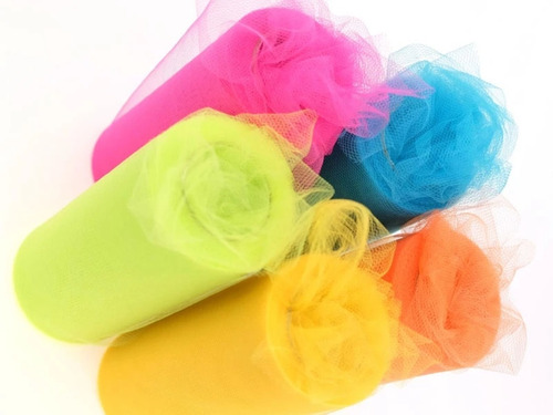 Tul, Tull, Tulle Paquete De 10 Piezas De Colores.