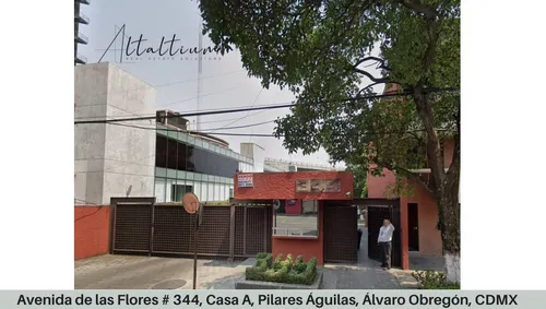 Casa En Venta Avenida De Las Flores # 344, Casa A, Pilares Águilas, Álvaro Obregón, Cdmx. Vg5-za