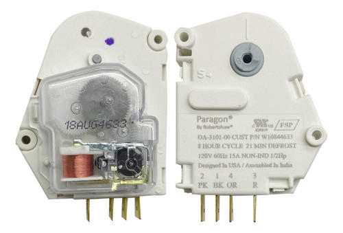 Timer Deshielo Refrigerador Whirlpool 8h W10844633 Original