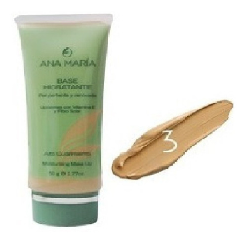 Ana Maria Base Hidratante Alto Cubrimiento Beige #3 50g