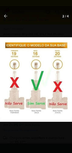 Imagem 4 de 5 de Acabamento Registro Pressão E Gaveta Dn 20 (1/2, 3/4 E 1 ) C