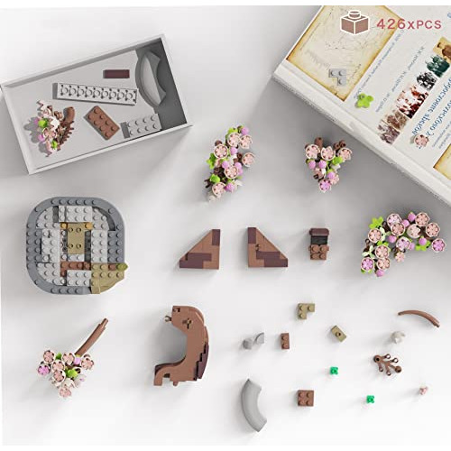 Conjunto De Construcción De Mini Ladrillos De Árbol D...