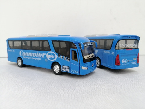 Bus Coomotor, Escala 1:55, Con Impulso, Metálico, 17cms. 