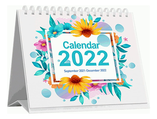 Calendario Mensual 2022 Para Escritorio Papel Grueso Doble