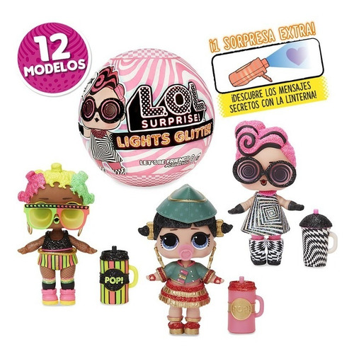 Muñeca L.o.l. Lol Surprise Lights Glitter 564829 Glow Full