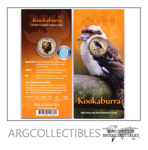 Australia Moneda 1 Dolar Bronce 2011  Koobaburra Color Unc