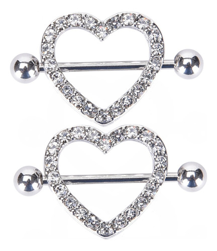 Irbingnii Heart Nipple Anillos 316l Piercings De Pezon De Ac