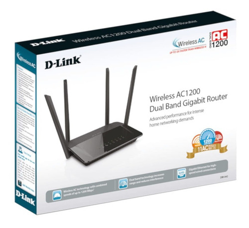 Imagem 4 de 6 de Roteador Wireless Mesh Wifi Mimo Gigabit Ac1200 D-link Nfe