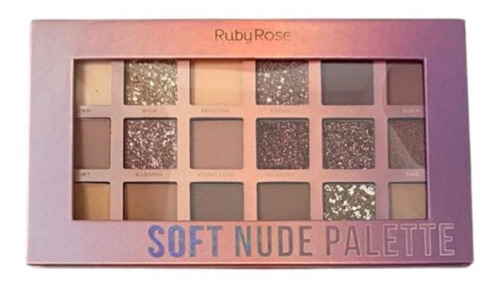 Paleta Maquiagem Sombras Soft Nude Feels Ruby Rose Hb 1045