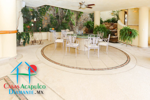 Cad Las Brisas Villa Del Sol. Terraza Con Asoleadero. Alberca Con Jacuzzi Y Palapa Con Wet Bar