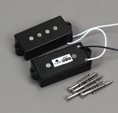 Captador Fleor Alnico 5 Baixo Precision 4 Cordas Cor Preto