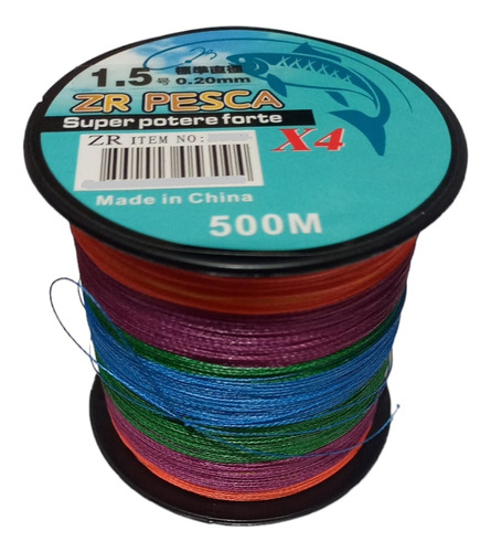 Linha De Multifilamento Para Pesca Esportiva 4x 0,20mm 500m