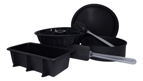 Kit Moldes Repostería Silicona Utensilios Carol Fusion 6 Pz