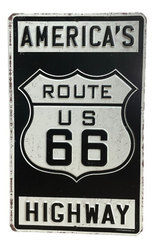 Placa Decorativa De La Ruta 66 America Highway Señal