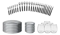 Comprar Juego Vajilla Completo X42 Platos Compoteras Vasos Cubiertos
