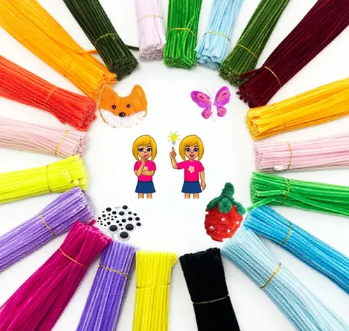 200 Limpiapipas Verdes De 30 Cm Para Manualidades – Alambre De Chenilla Suave Y Flexible, Ideal Para Niños Y Decoraciones