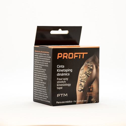 Imagen 4 de 10 de Combo Kinesiotape X3 + 1 Kinetaping Dinámica Profit Ptm