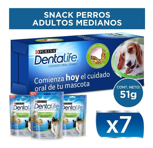 Snack Dental Para Perro Dentalife® Adulto Mediano 51g