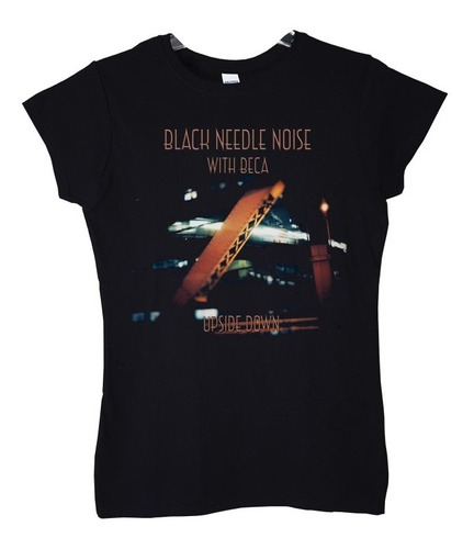 Polera Mujer Black Needle Noise Upside Down Pop Abominatron