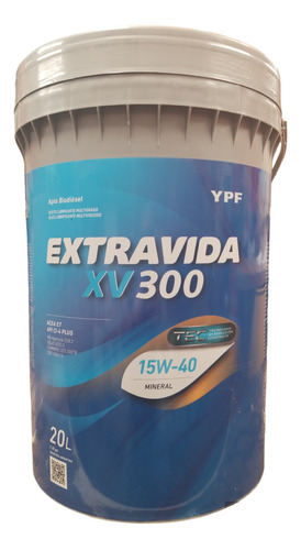 Ypf Extra Vida Xv 300 15w40 X 20 Balde