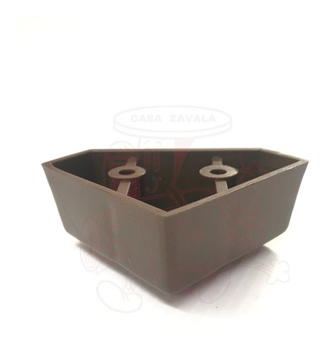 Pata De Plástico Para Sala Triangulo Pija 3cm (12 Pza) Cafe Café
