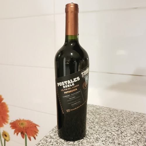 Vino Postales Roble Cabernet Malbec 6x750 Ml.