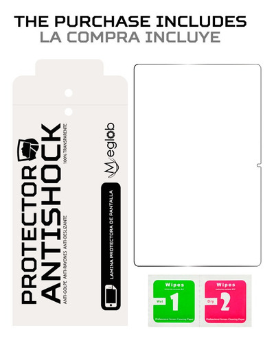 Imagen 6 de 6 de Protector De Pantalla Antishock Para Xiaomi Redmi Pad