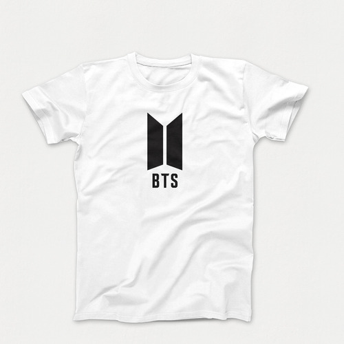 Remera Bts Logo 100% Algodon Premium 24/1