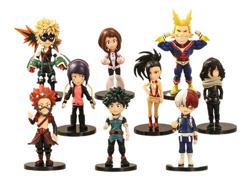 9 Figuras Boku No Hero Todoroki Deku Bakugo Uraraka Y Otros