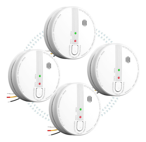 Detector De Humo, Detectores De Humo Interconectados Cablead