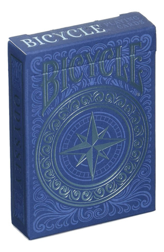 Naipes De Poker Bicycle Odyssey -  De Juego, Color Azul Npk