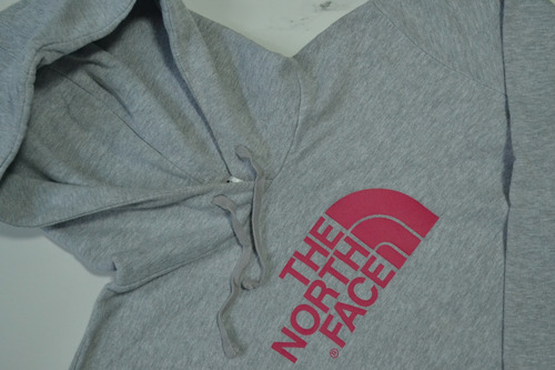 Hoodie / Sudadera The North Face Gris Rosa L / G De Mujer