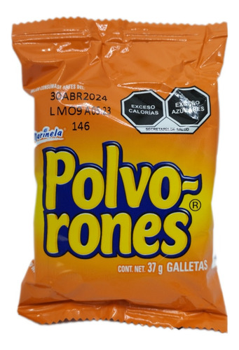 Paquete Con 2 Galletas Marinela Polvorones 37gr