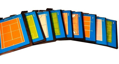 Imagen 4 de 5 de Pizarra Tenis Magnetica! Carpeta + Pizarra Doble + Fibron Df