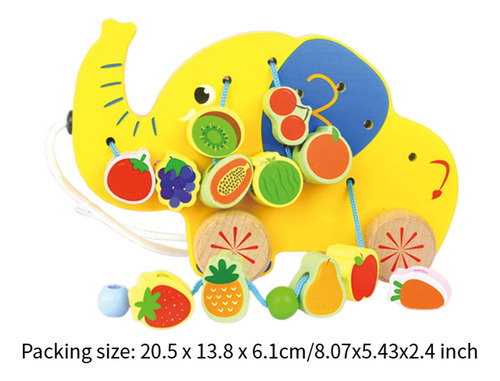 Brinquedos De Enfiar, Brinquedos Educativos De Elefante