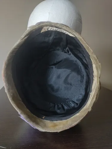 Antiguo Sombrero Mujer Casquete Plumas Dama Vintage (Usado)