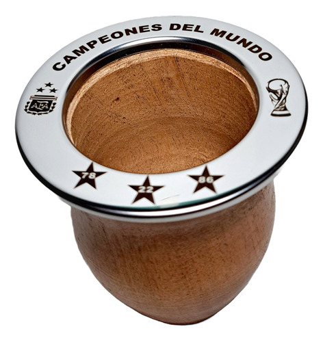 Mate Algarrobo Premium Grabado Selección Argentina 