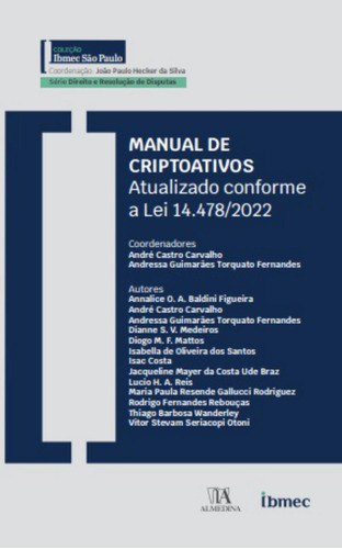 Manual De Criptoativos - 01ed/23, De Carvalho, Andre E Fernandes, Andressa., Vol. Direito Civil. Editora Almedina, Capa Mole Em Português, 20