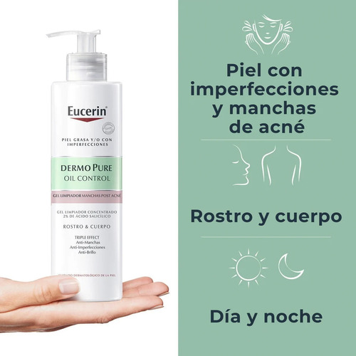 Gel Limpiador Dermopure Oil Control 400 Ml Eucerin