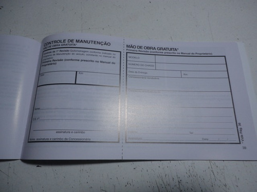 Novo Em Branco Manual Garantia Revisões Renegade Compass