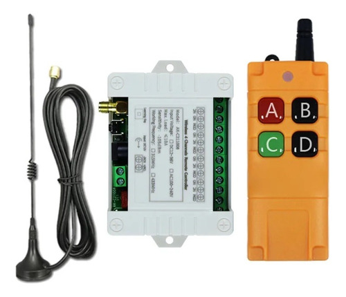 Control Y Receptor Rf Industrial Programable 