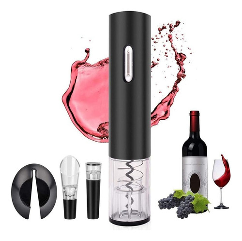 Kit Abridor Botellas Vino Electrico Sacacorchos Descorchador