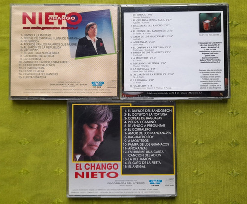 Tres Cds Del Chango Nieto
