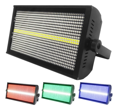 Kit 2 Strobo Led Smd Profissional Dmx 1000w Rgbw 3 Em 1