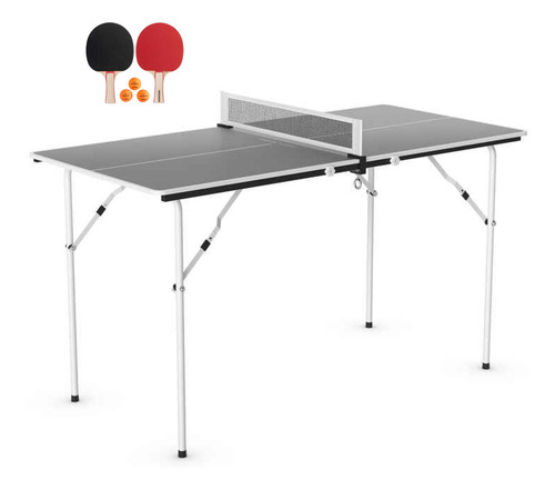 Mesa De Ping Pong Ppt 130 Small Indoor Portátil Con Raquetas