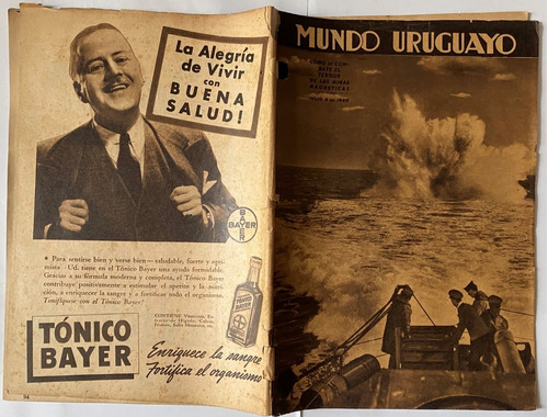Mundo Uruguayo N°1106, El Asesinato Comisario Pardeiro  1940